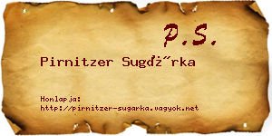 Pirnitzer Sugárka névjegykártya